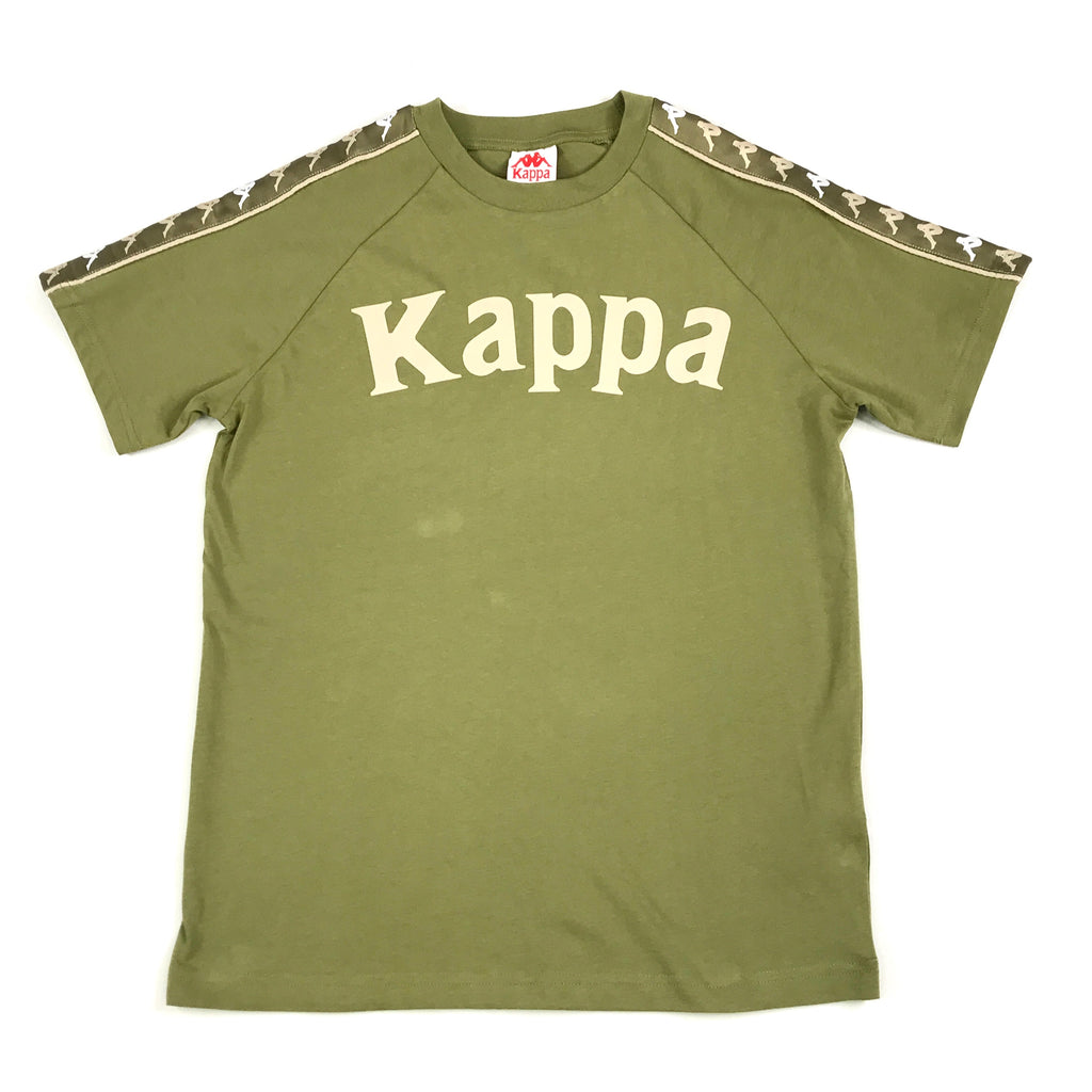 Kappa 222 Banda Deto tee in olive green-light green-white