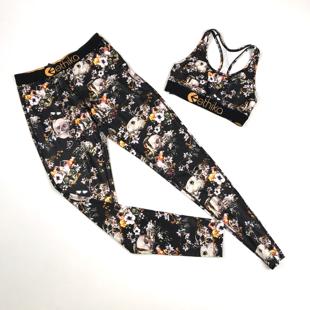 Ethika Leggings and sports bra set in McQueen (wllp1293)