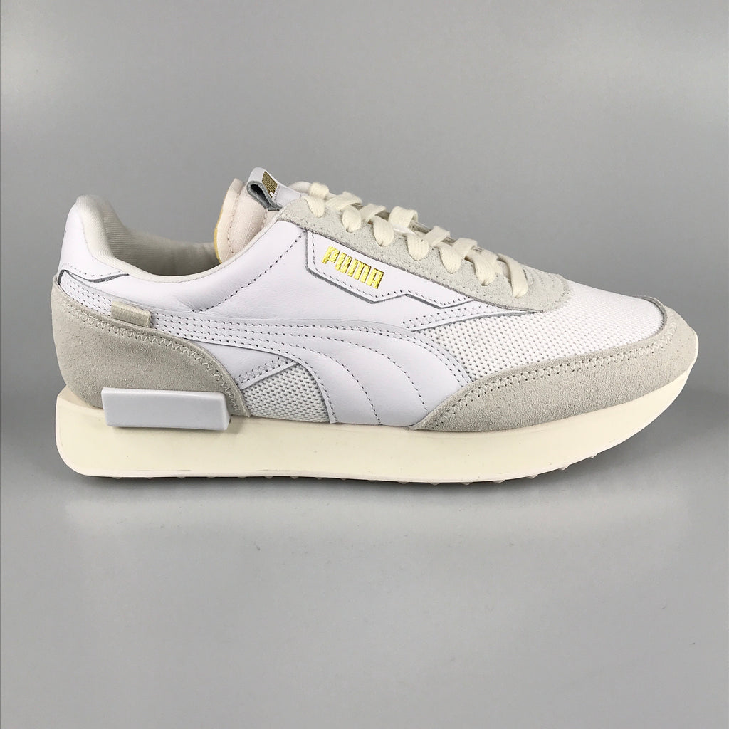 Puma Future Rider Luxe in white-whisper white