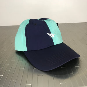 Teal & navy planes dad hat