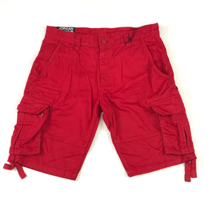 Jordan Craig red cargo shorts