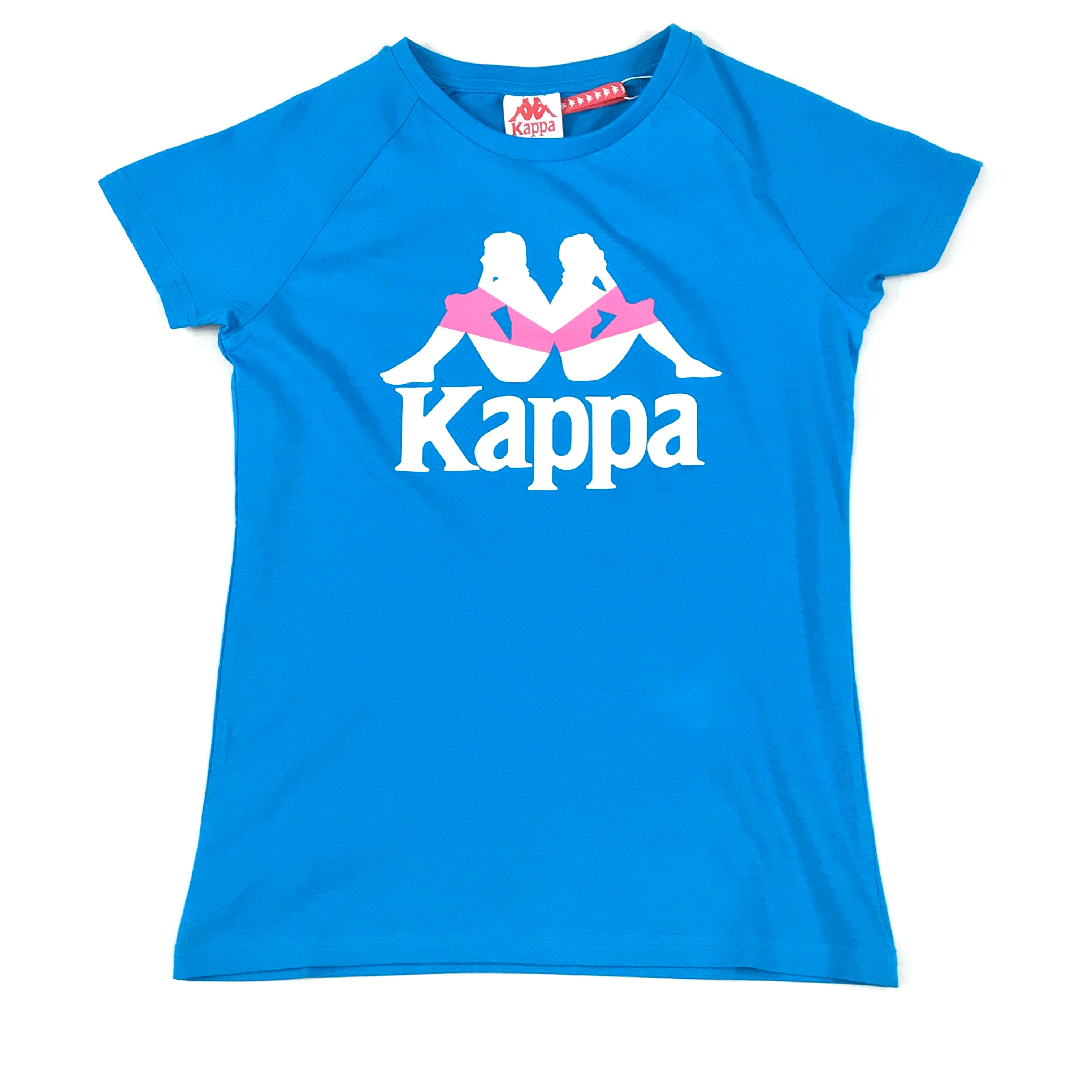 Kappa Authentic Football Visli-Lampung biker short set in blue turkis-hot pink-white