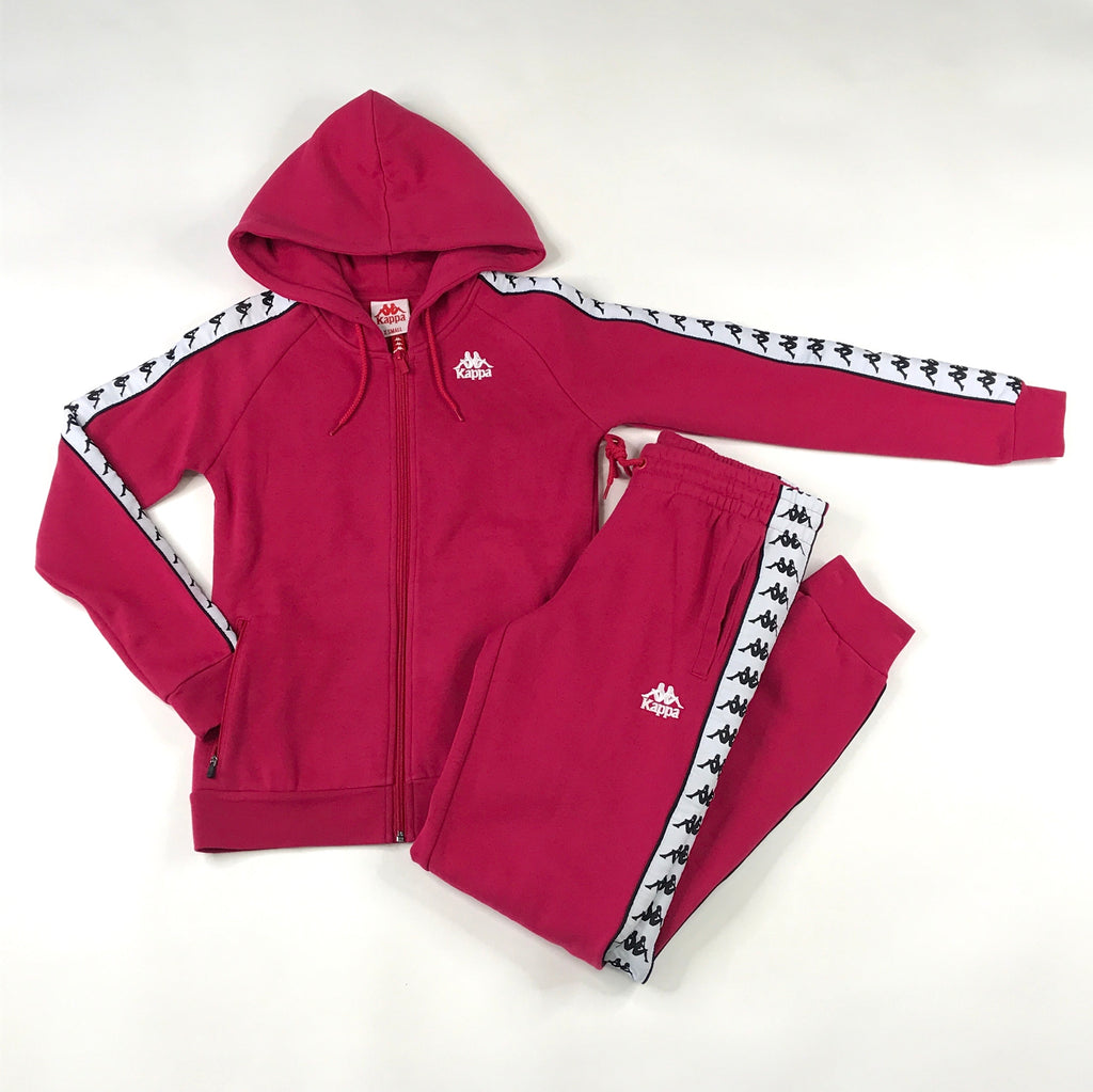 Kappa 222 Banda Balzi 2 hoodie set in cranberry