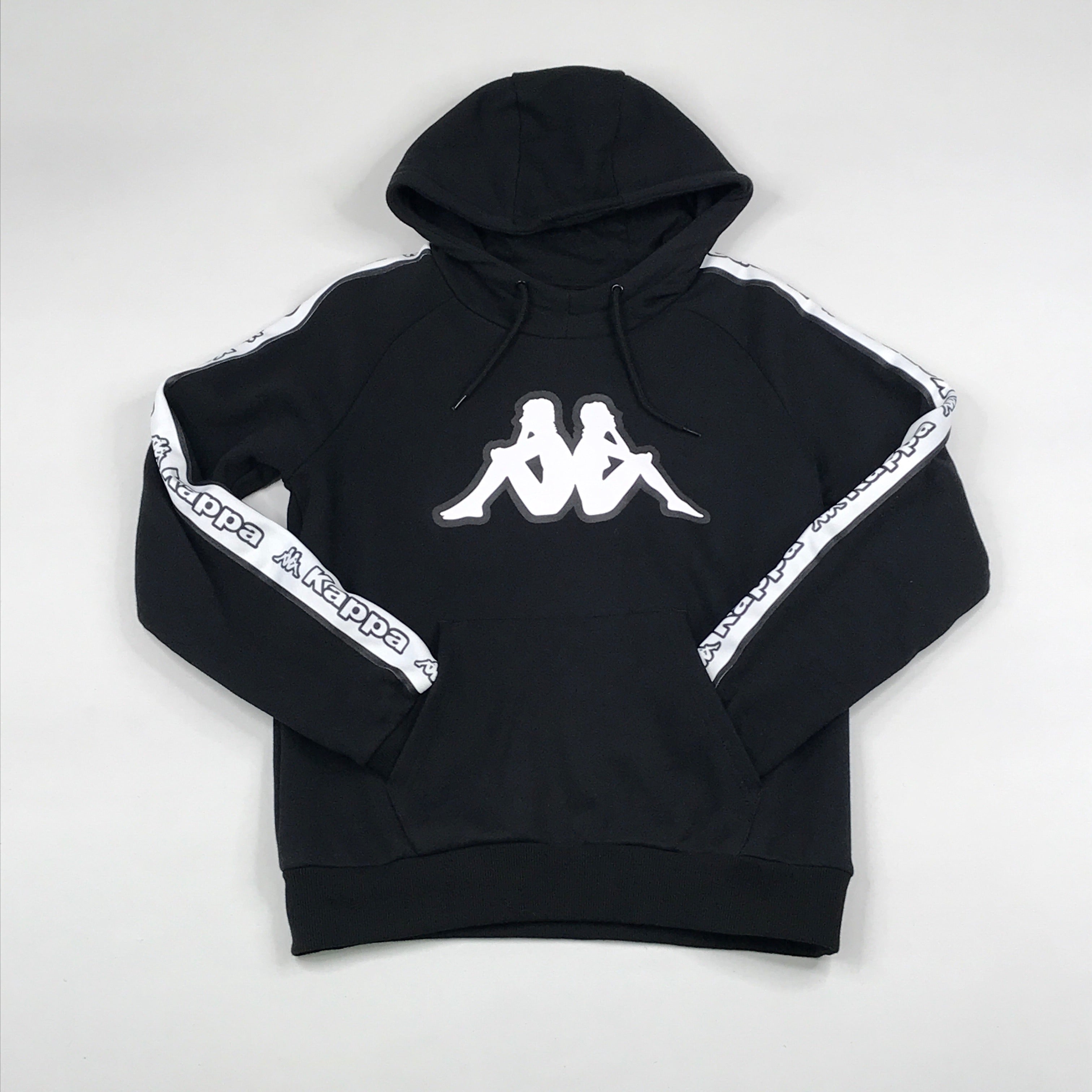 Badeværelse Kritisk Bore Kappa logo tape ardac hoodie in black-white – R.O.K. Island Clothing