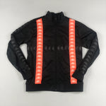 Kappa Calak tracksuit in black, neon orange