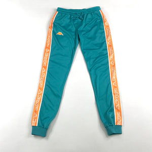 Kappa logo tape Alero tracksuit in teal-orange-white