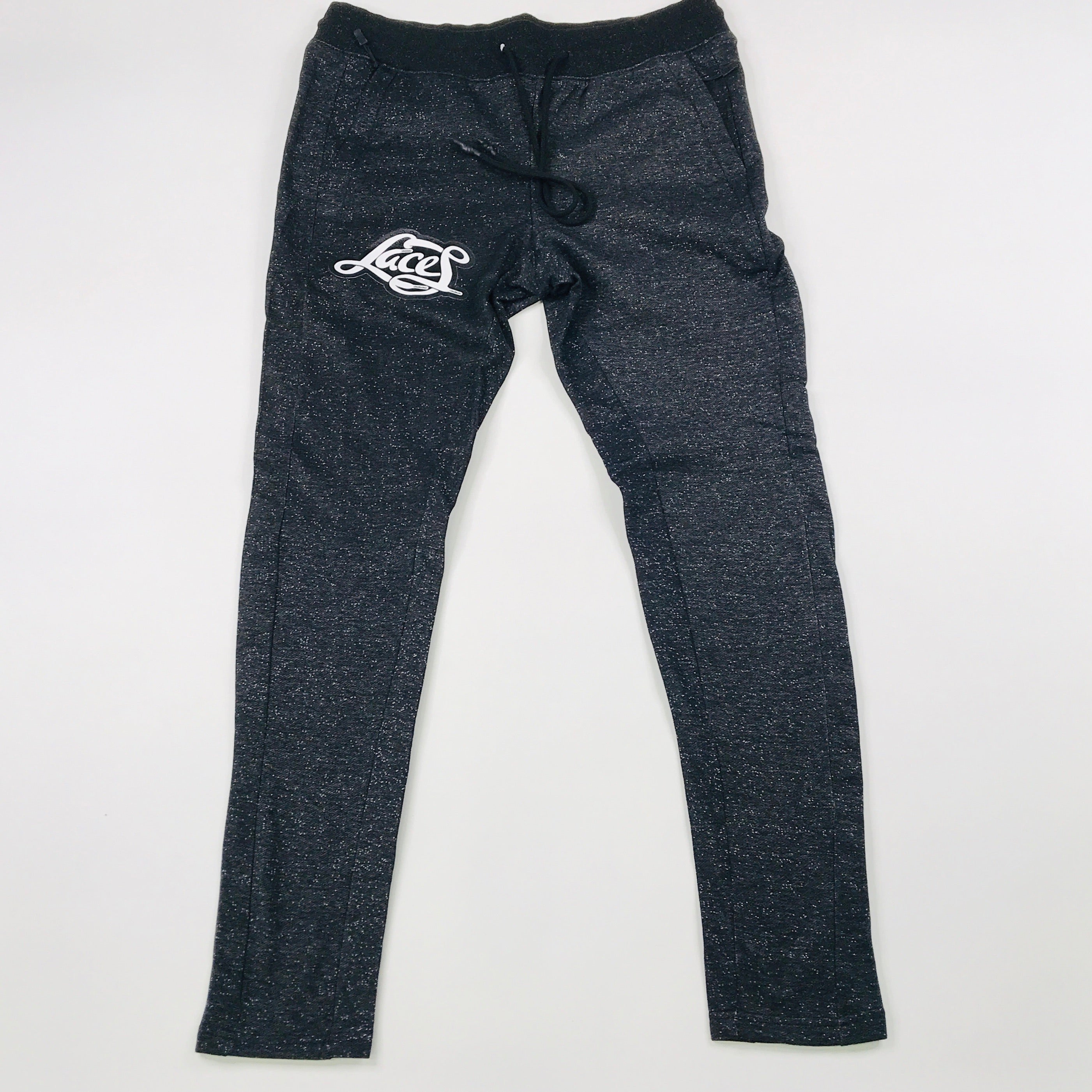 Laces black speckle static joggers