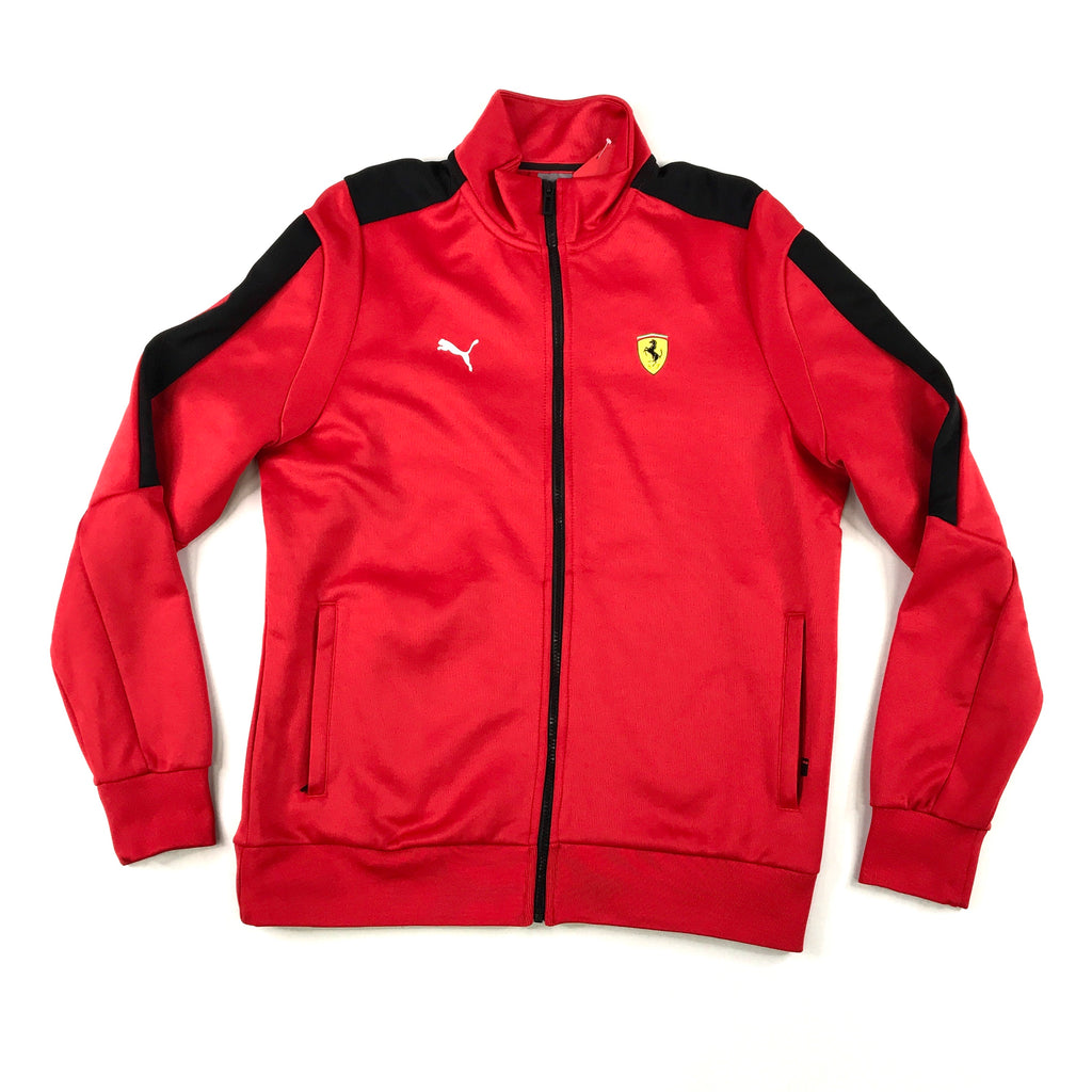 Puma Ferrari Race T7 track jacket in rosso corosa