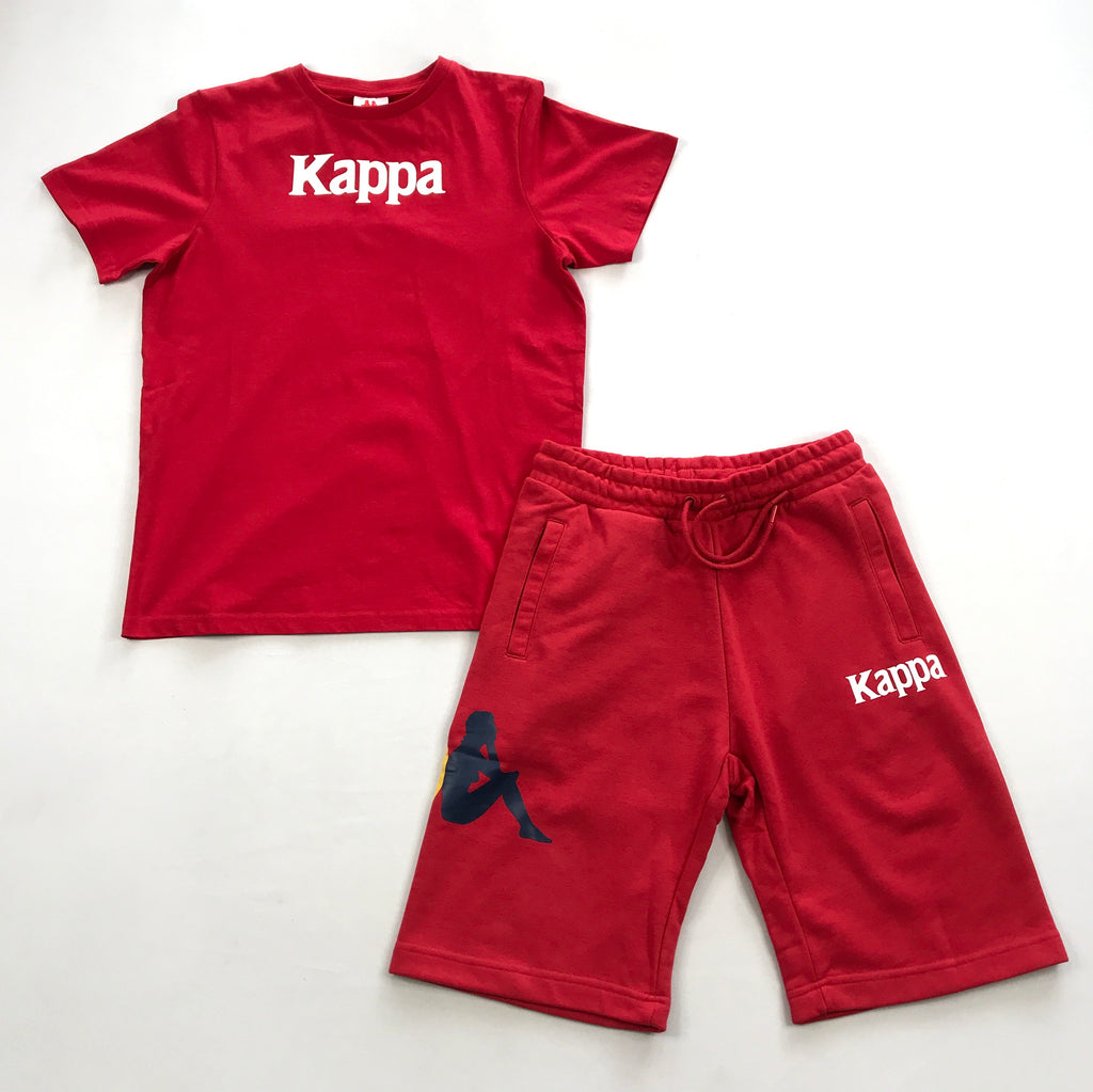 Kappa Authentic Molongio tee-short set in red