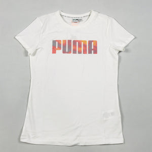 Puma tie dye tee in white