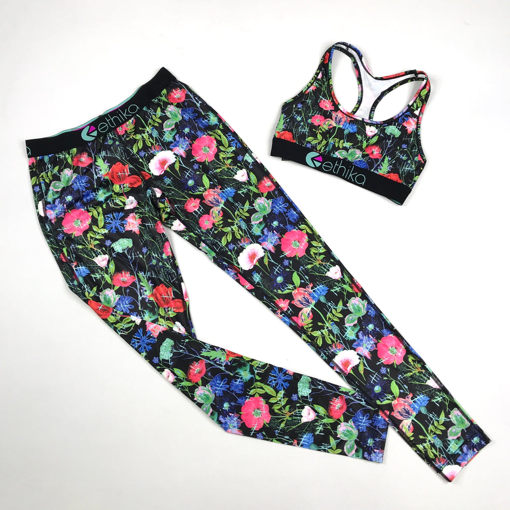 Ethika Leggings and sports bra set in Life Span (wllp1297)