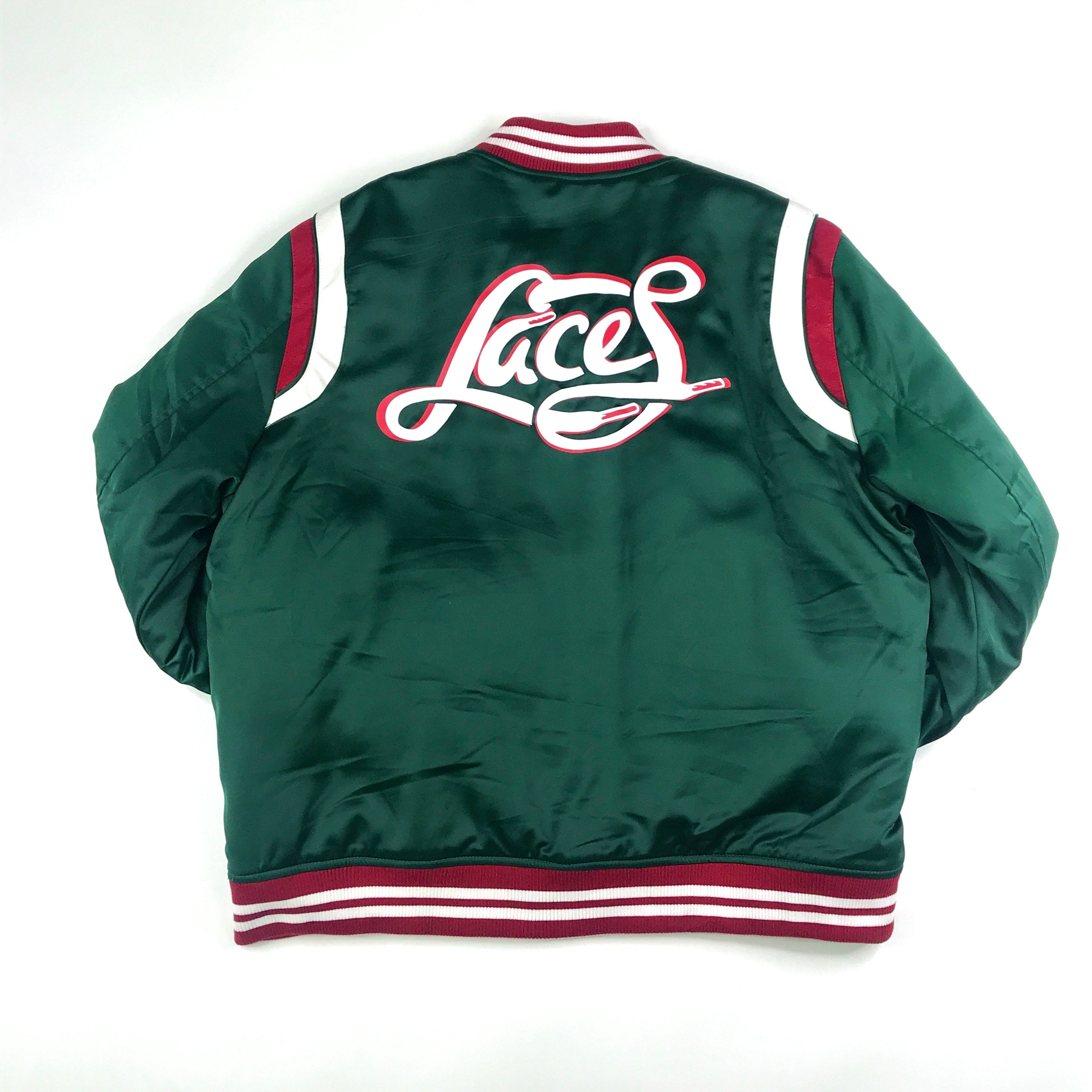 Laces green, red, white bomber