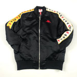 222 Banda Baker 2 Kappa bomber in black-red-lt pink-yellow gold