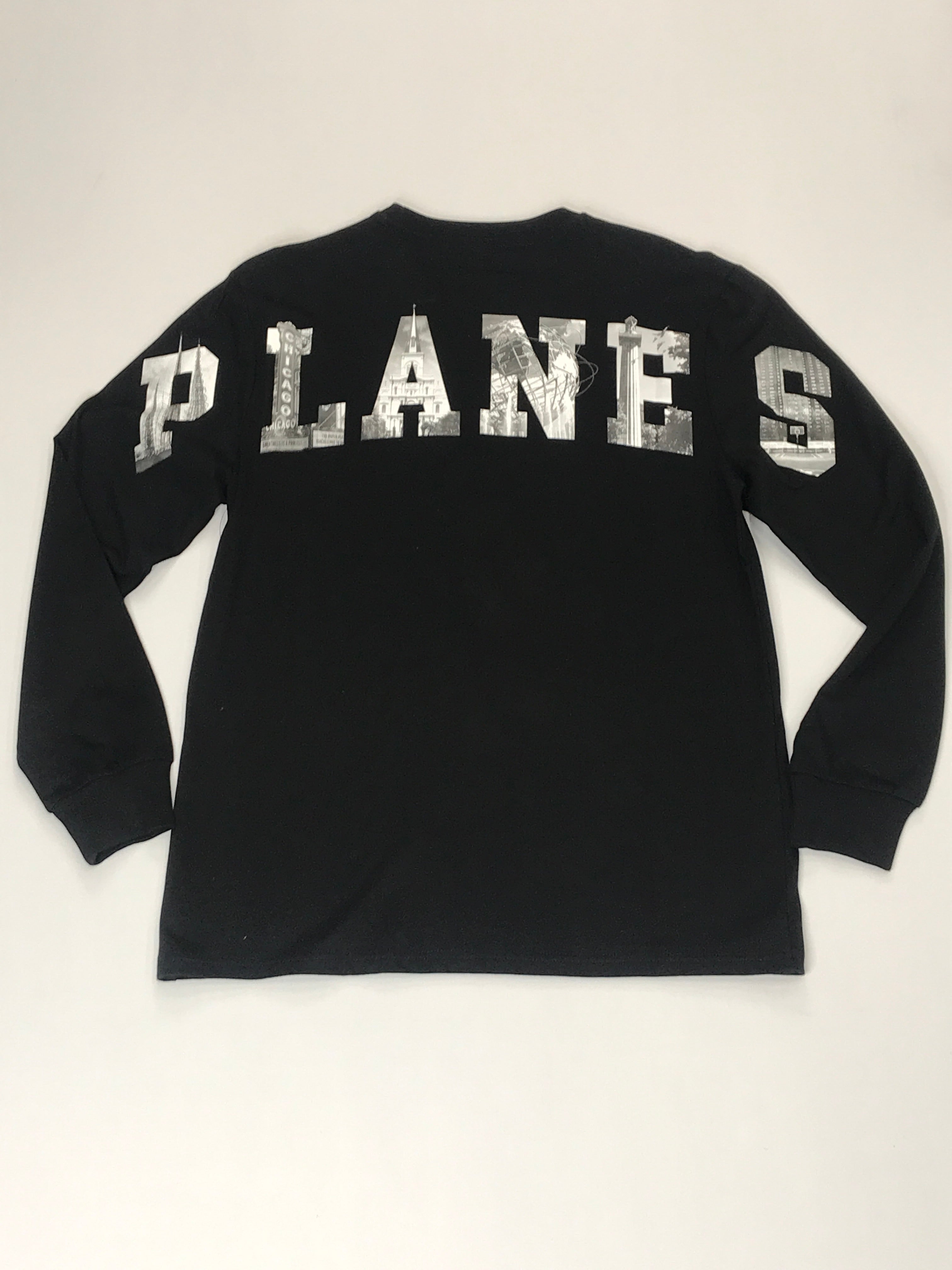 Planes world traveler long sleeve shirt (black)