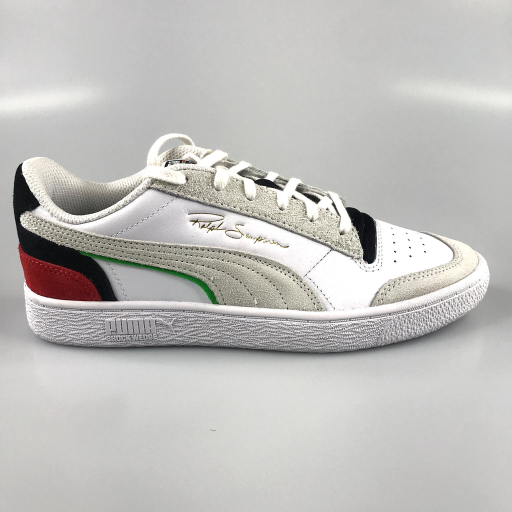 Puma Ralph Sampson Lo WH in white-black-high risk red