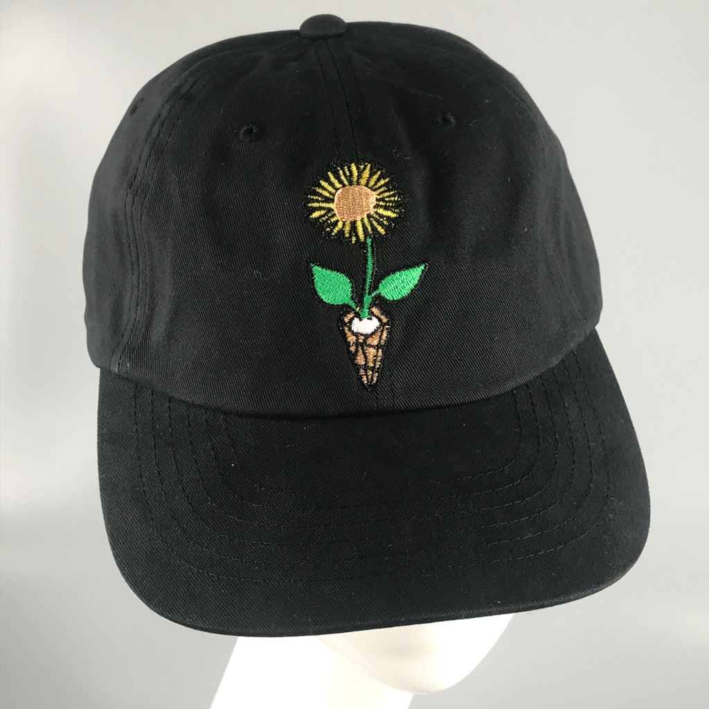 Icecream plant based dad hat in black