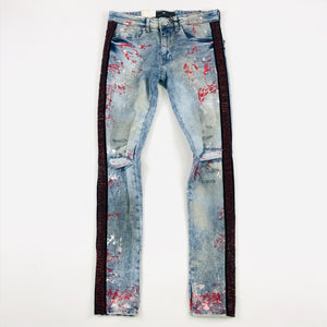 Jordan Craig rhinestone Ross jeans in ice blue