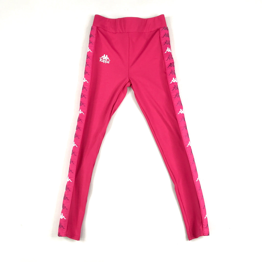 Kappa 222 Banda Bartes leggings in pink raspberry-white