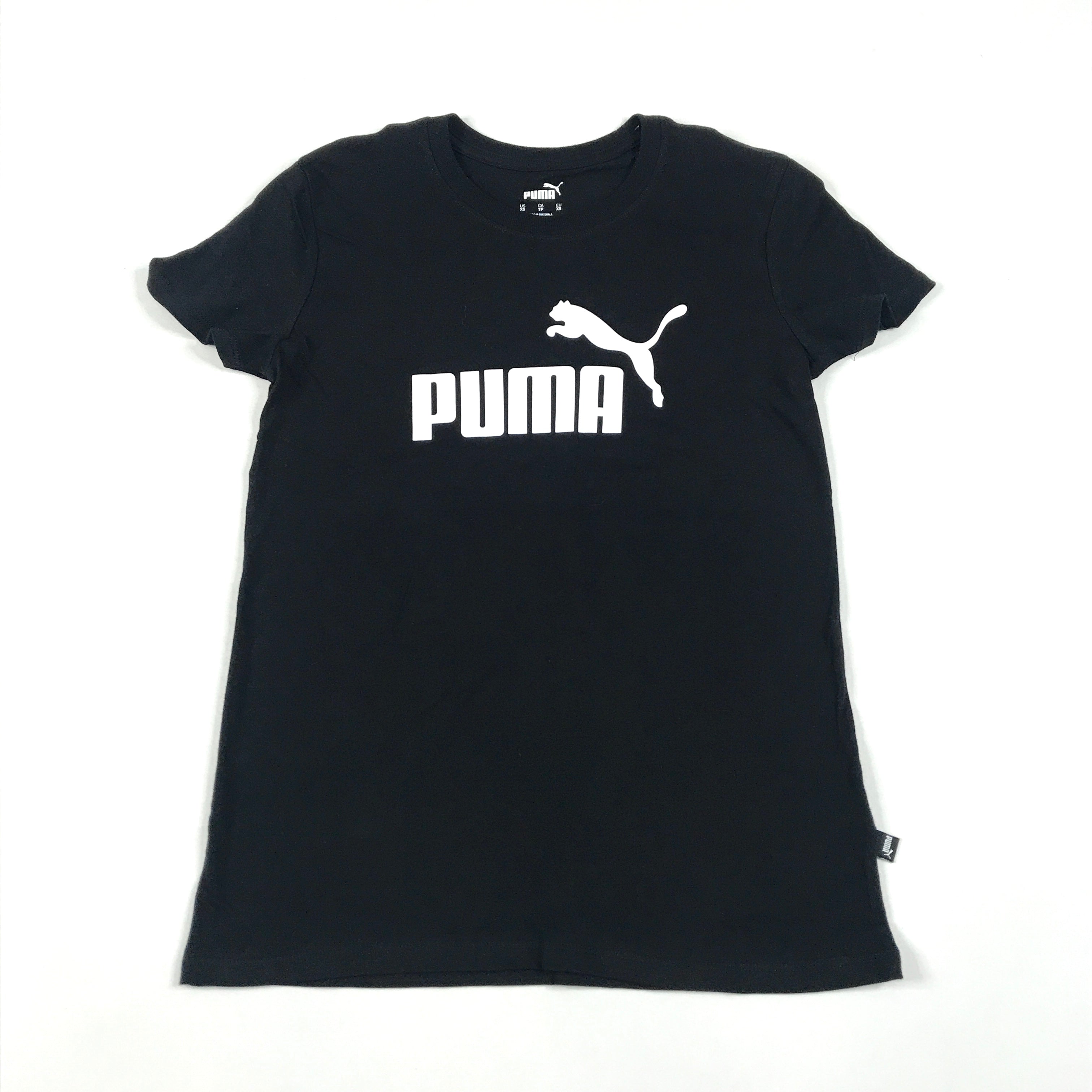 Puma ESS logo tee in black