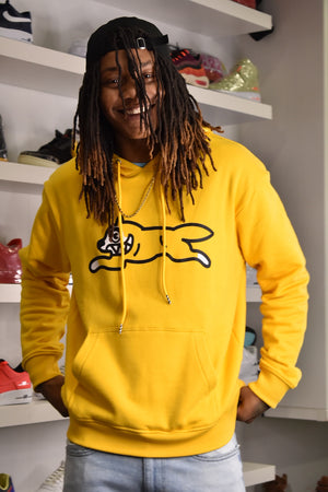 Icecream dog hoodie in spectra yellow