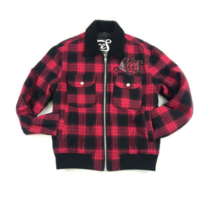 Laces red & black flannel jacket