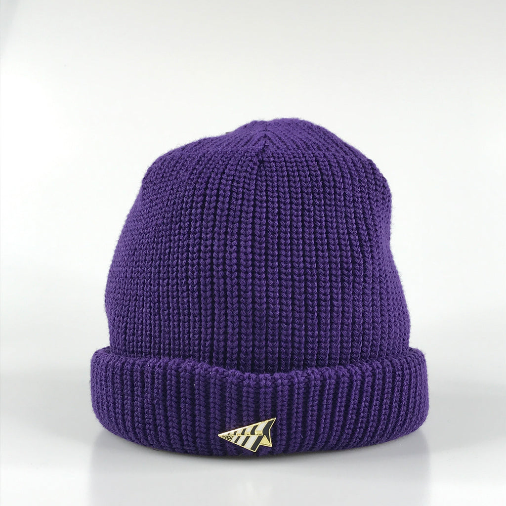 Paper Planes wharfman beanie in royal purple