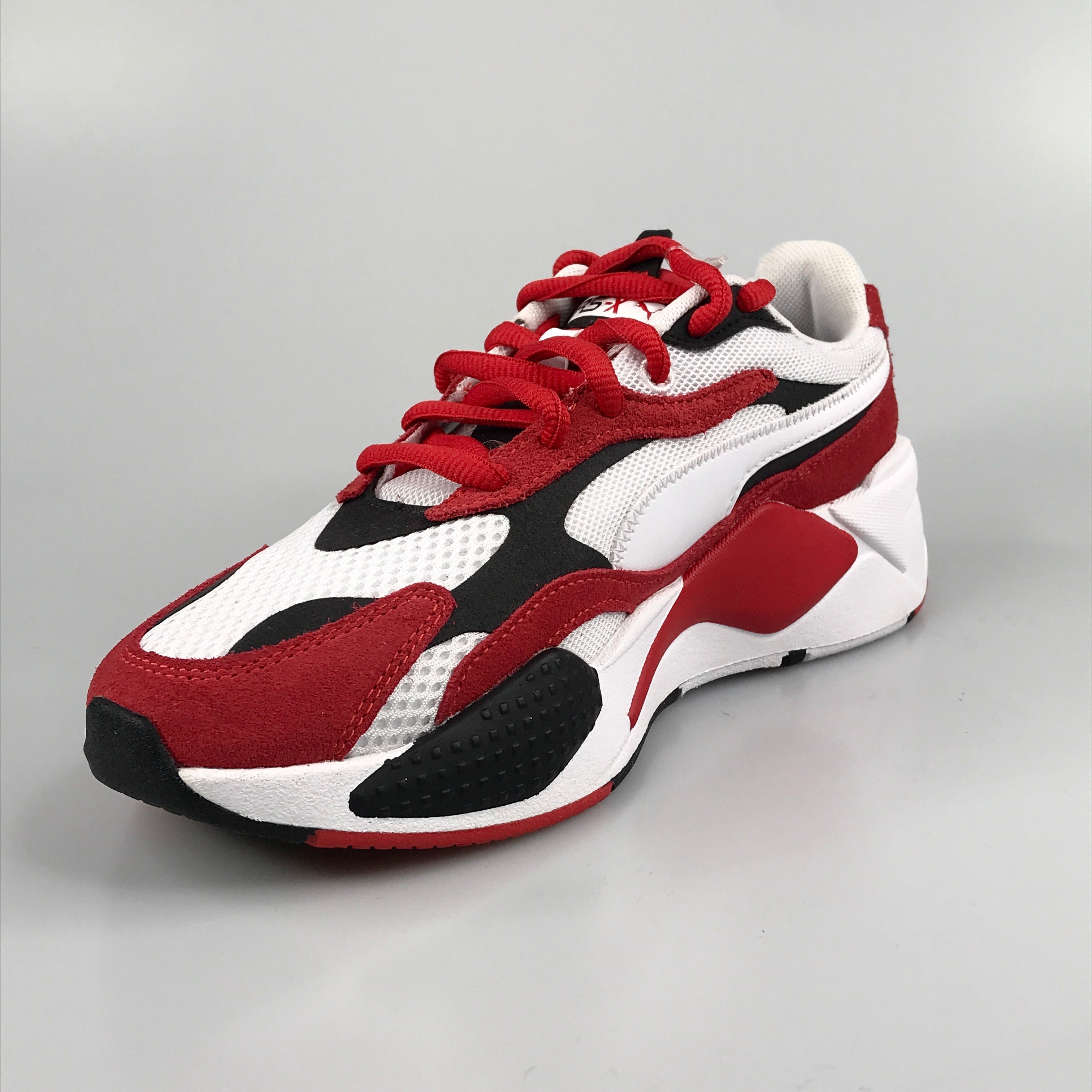 Puma RS-X3 Super in white-high risk red