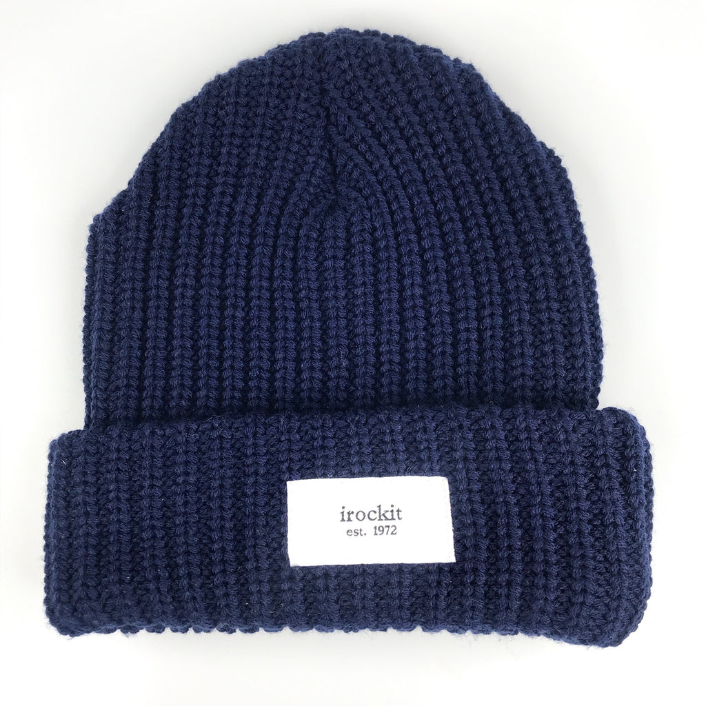 irockit knit skully in light navy