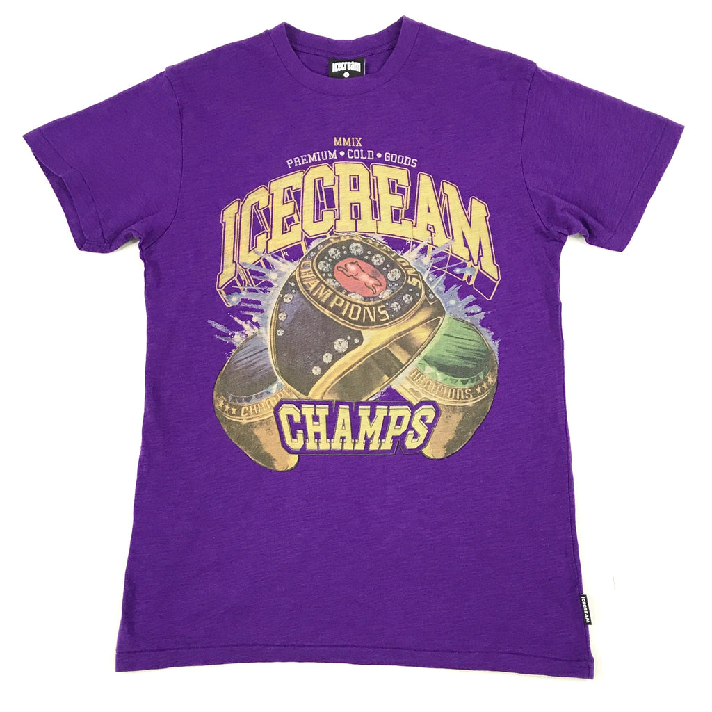 Icecream Champs ss knit tee in acai