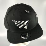 Paper Planes The Original crown 9FIFTY snapback hat in black w/green undervisor