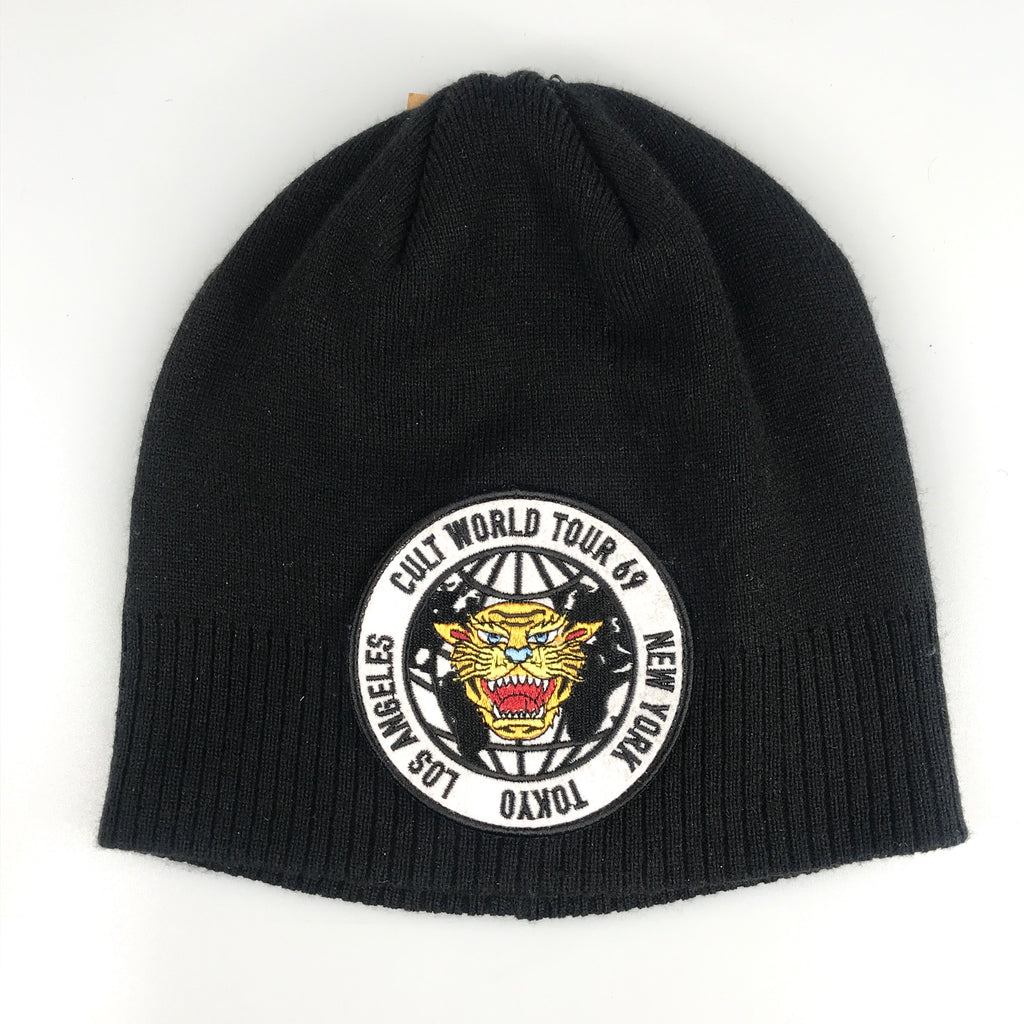 Cult knit hat world tour in black