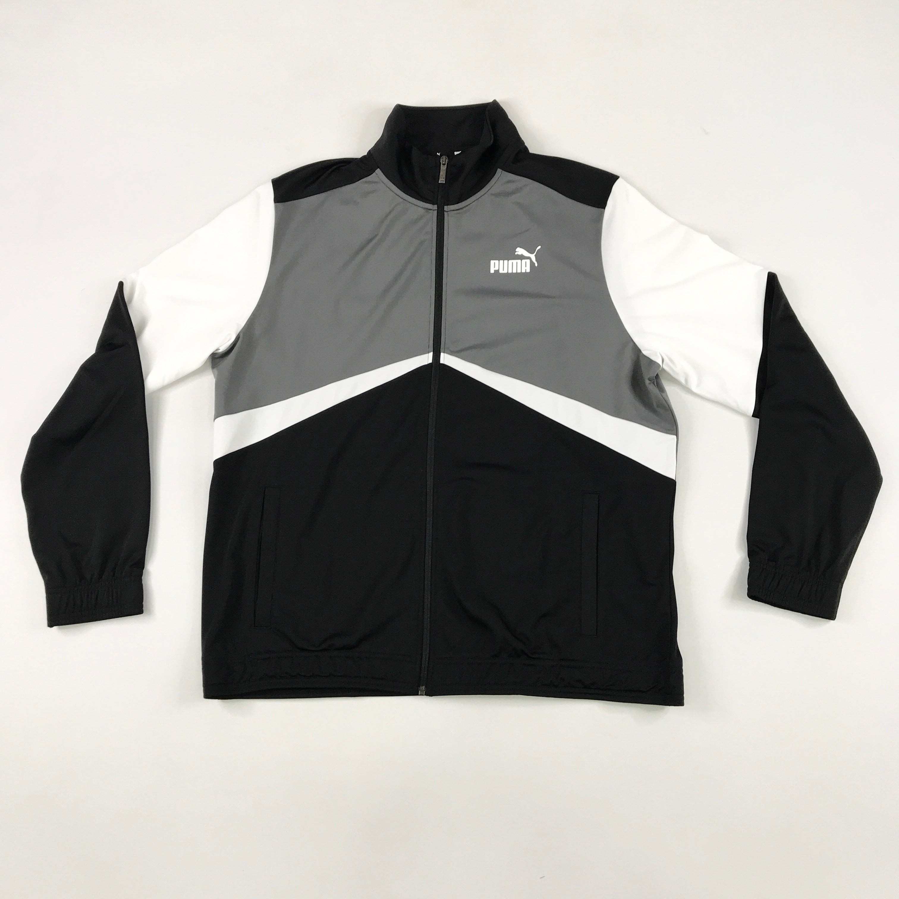 Puma CB Retro track jacket in black-grey-white
