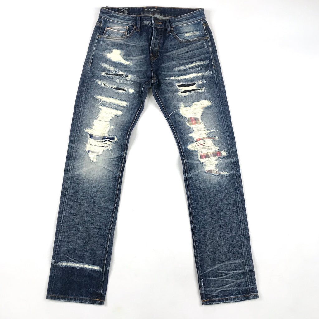 Cult greaser slim straight jeans in red