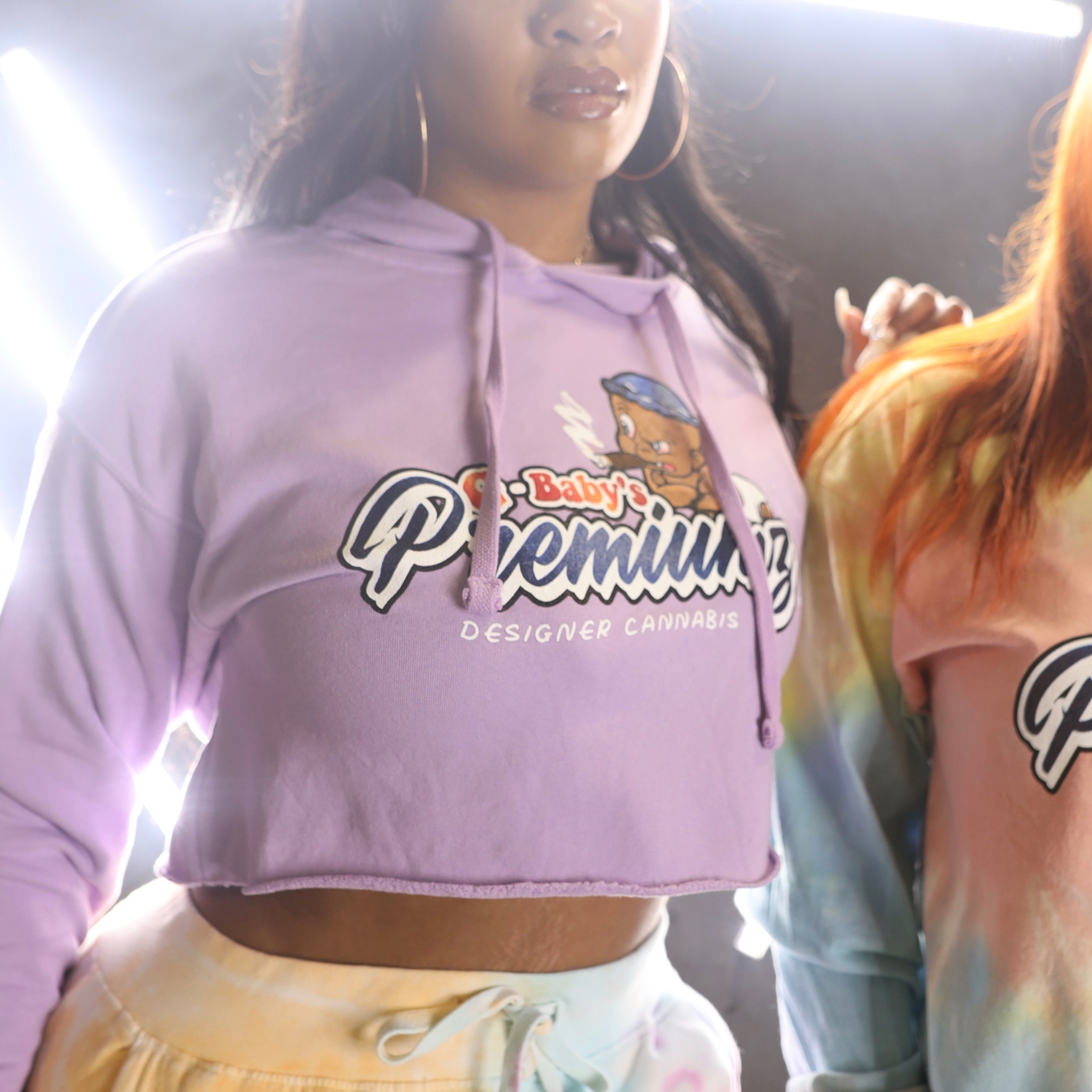 G-Baby’s Premiumz crop hoodie in purple