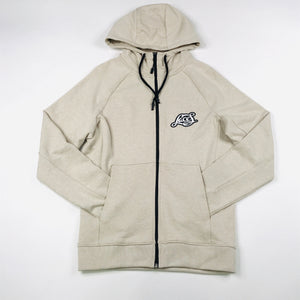 Heather beige zip hoodie jogging suit